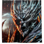 Beängstigendes Monster Duschvorhang (Vorderseite)