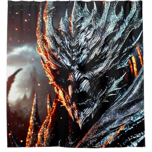 Beängstigendes Monster Duschvorhang (Vorderseite)