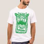 Beängstigendes Monster - grün T-Shirt (Vorderseite)
