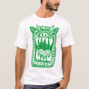 Beängstigendes Monster - grün T-Shirt