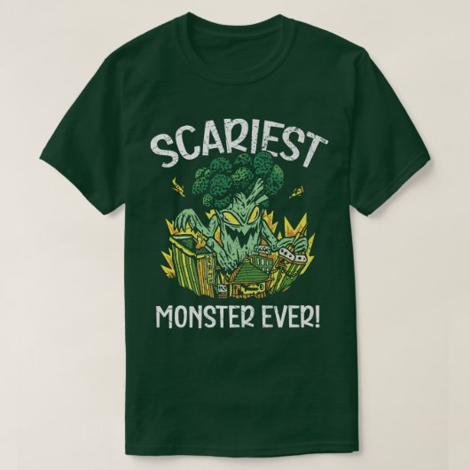 Beängstigendes Monster je Vegan Vegetarier B T-Shirt (Design vorne)