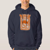 Beängstigendes Monster - Orange Hoodie (Vorderseite)