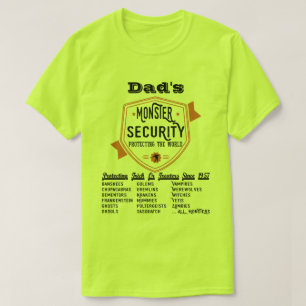 Beängstigendes Monster-Sicherheitsherr T-Shirt
