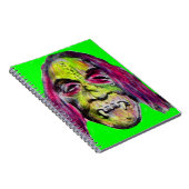 beängstigendes Monsterporträt aus fiendischem Horr Notizblock (Rechte Seite)