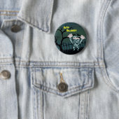 Beängstigendes Mummy Happy Halloween Button (Beispiel)