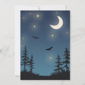 Beängstigendes Party im Hinterhof Halloween Filmab Einladung (Rückseite)