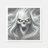 Beängstigendes Poltergeist-Ghost-Halloween-Party Serviette (Vorderseite)