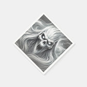 Beängstigendes Poltergeist-Ghost-Halloween-Party Serviette (Ecke)