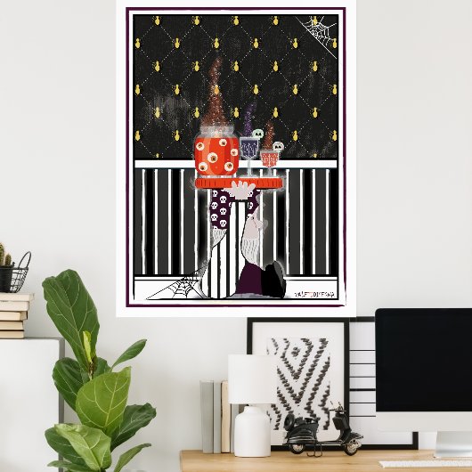 Beängstigendes Poster (Heimbüro)