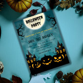 Beängstigendes Pumkin Night Adulween Halloween Kos Einladung