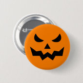 Beängstigendes Pumpkin-Button Button (Vorne & Hinten)