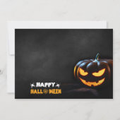 Beängstigendes Pumpkin-Halloween-Party Einladung (Rückseite)