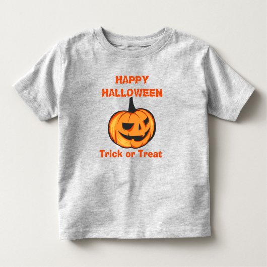 Beängstigendes Pumpkin Happy Halloween Kleinkind T-shirt (Vorderseite)
