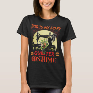 Beängstigendes Quilter-Kostüm-Halloween T-Shirt