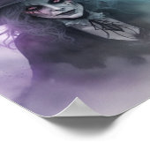 Beängstigendes realistisches Hexennebel Halloween Poster (Ecke)