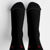 Beängstigendes rotes Blut schwarzes Halloween Socken (Oben)