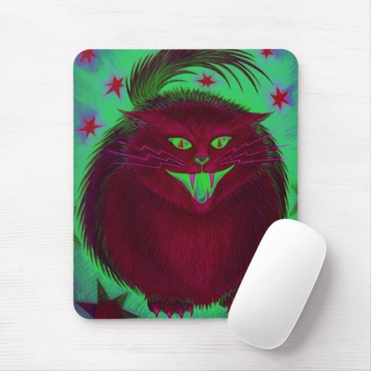 Beängstigendes Rotmousepad Mousepad (Mit Mouse)