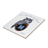 Beängstigendes Schellauge-Monogramm Fliese (Seite)