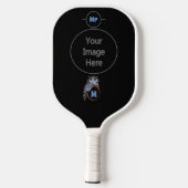 Beängstigendes Schellauge-Monogramm Pickleball Schläger (Rückseite)