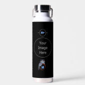 Beängstigendes Schellauge-Monogramm Trinkflasche (Vorne)