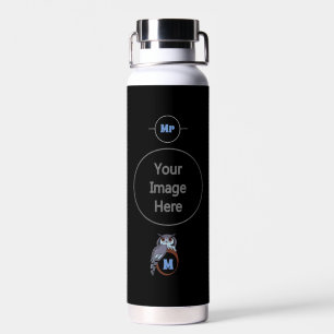Beängstigendes Schellauge-Monogramm Trinkflasche