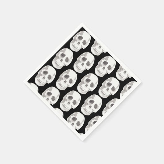 Beängstigendes Schwarz-Weiß-Muster|glückliches Hal Serviette (Ecke)