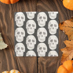 Beängstigendes Schwarz-Weiß-Muster|glückliches Hal Steinuntersetzer<br><div class="desc">Beängstigendes Schwarz-Weiß-Muster|glückliches Halloween</div>