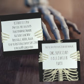 Beängstigendes Skeleton Spooky Halloween-Party Ein Einladung