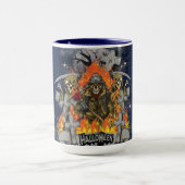 Beängstigendes Skelett in nächtlicher Halloween-Ta Tasse (Zentrum)