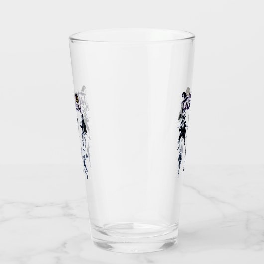 Beängstigendes Skelett-Party Glas (Rechts)