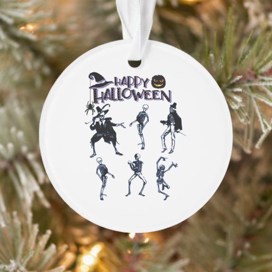Beängstigendes Skelett-Party Ornament (Baum)