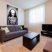 Beängstigendes Skelettmonsterportrait | Art der AI