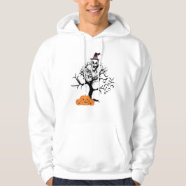 Beängstigendes Skull Ghost und Spuk Tree Halloween Hoodie