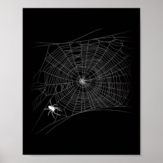 Beängstigendes Spinnennetz - Schwarzes WitwenHallo Poster (Vorne)