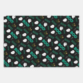 BEÄNGSTIGENDES SPOOKY-HALLOWEEN-MUSTER GESCHENKPAPIER SET (Vorderseite 2)