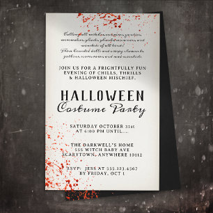 Beängstigendes Spritzer Halloween-Party Flyer