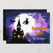 Beängstigendes Spuk Einladung (Vorne/Hinten)