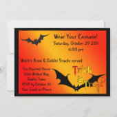 Beängstigendes Spuk Halloween-Party Einladung (Rückseite)