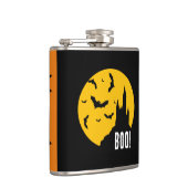 Beängstigendes Spuk Halloween Schloss Vinyl Wrappe Flachmann (Rechts)