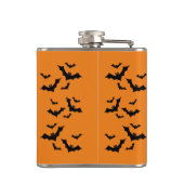 Beängstigendes Spuk Halloween Schloss Vinyl Wrappe Flachmann (Rückseite)