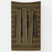 Beängstigendes Spuk House Prop Fake Fenster Augen Banner (Vertikal)