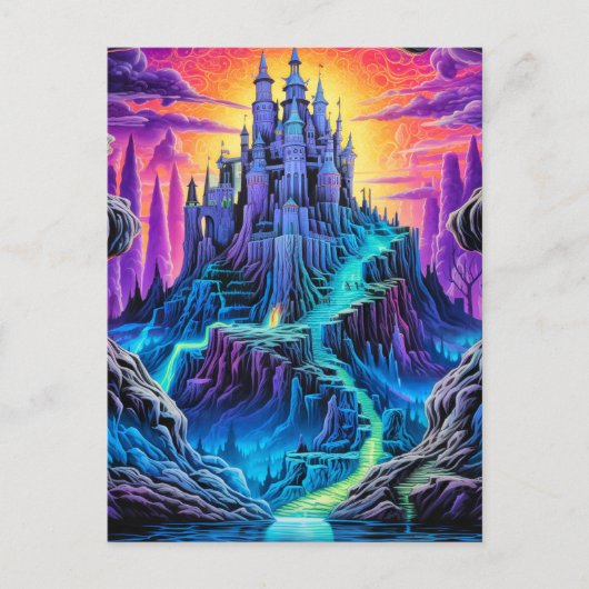 Beängstigendes Spuk Manor | Happy Halloween Postkarte (Vorderseite)