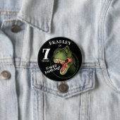Beängstigendes T-Rex Dinosaurier Kinderalter Button (Beispiel)