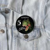 Beängstigendes T-Rex Dinosaurier Kinderalter Button (Beispiel)