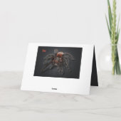 Beängstigendes Tarantula Spider Arachnophobie Alte Karte (Rückseite)