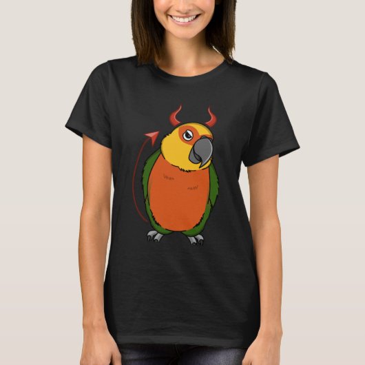 Beängstigendes Teufelskostüm Parrot I Jenday Const T-Shirt (Vorderseite)
