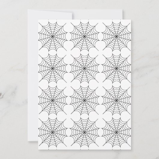 Beängstigendes Time-Halloween-Party Einladung (Rückseite)