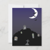 Beängstigendes Time Halloween-Party laden ein Einladung (Rückseite)