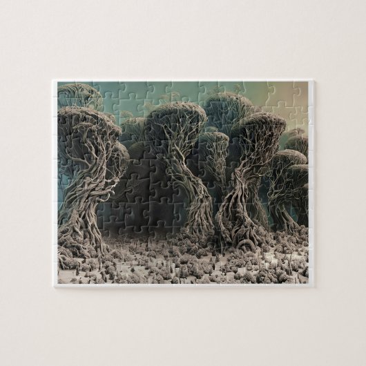 Beängstigendes und cremefarbenes Puzzle (Horizontal)