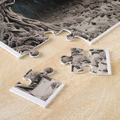 Beängstigendes und cremefarbenes Puzzle (Seite)